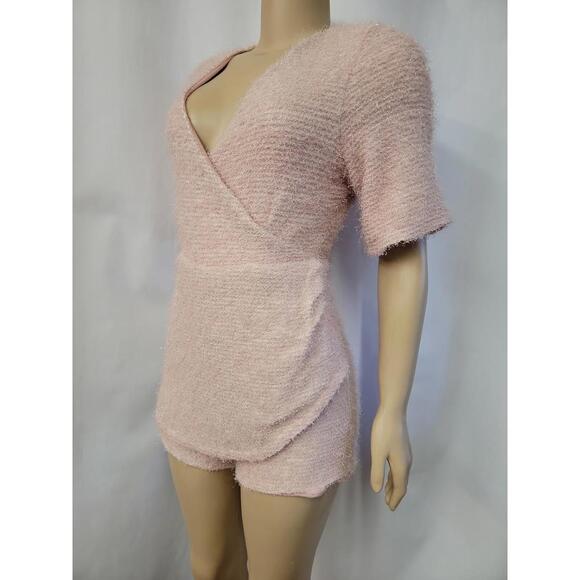 Hilary Duff for Smash + Tess Tinsel Skorty pink Women's Romper 2XS NEW #E - Picture 9 of 11